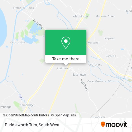 Puddleworth Turn map