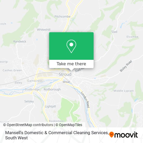 Mansell's Domestic & Commercial Cleaning Services map