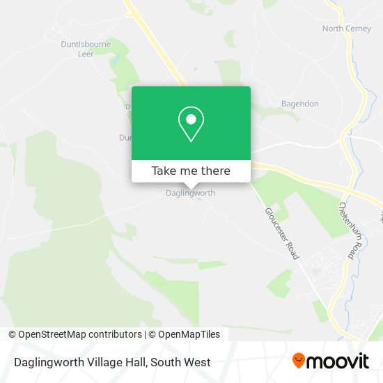 Daglingworth Village Hall map