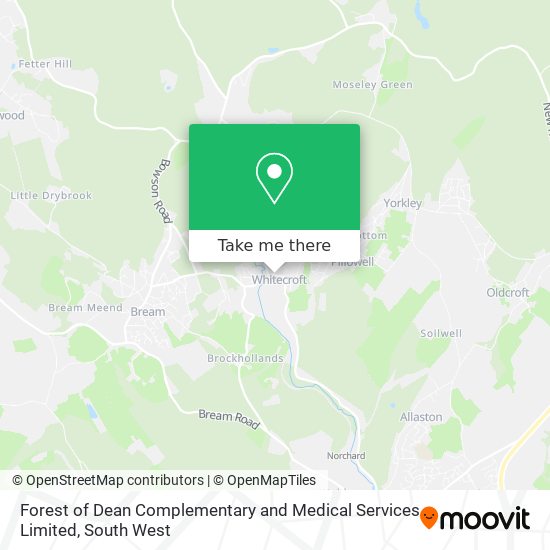 Forest of Dean Complementary and Medical Services Limited map