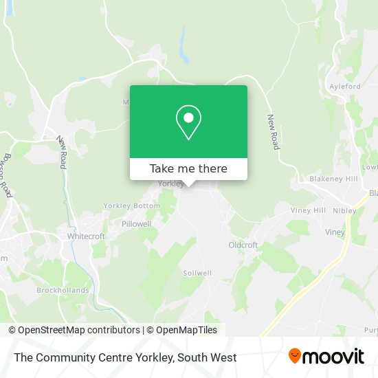 The Community Centre Yorkley map