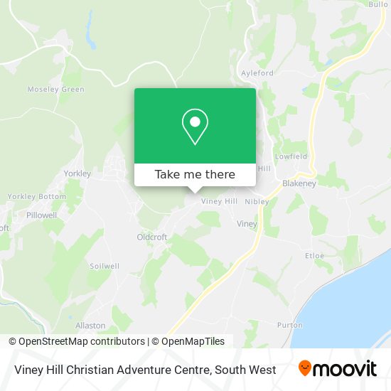 Viney Hill Christian Adventure Centre map
