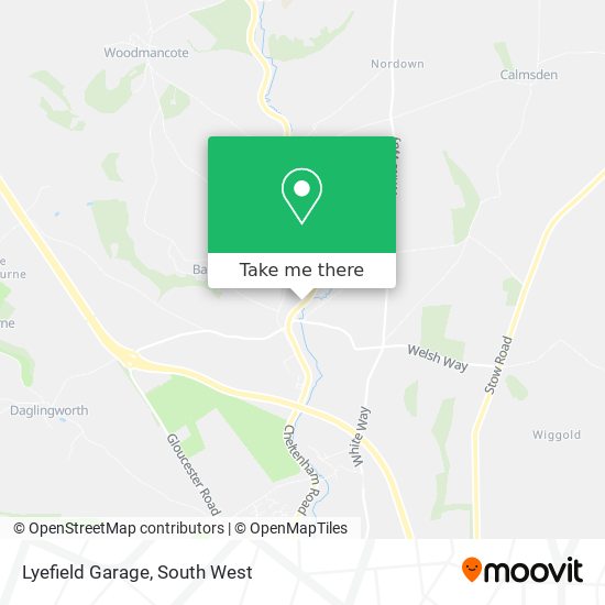 Lyefield Garage map