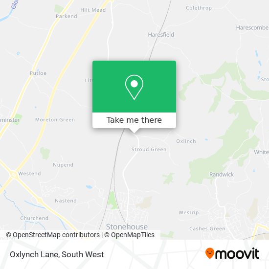 Oxlynch Lane map