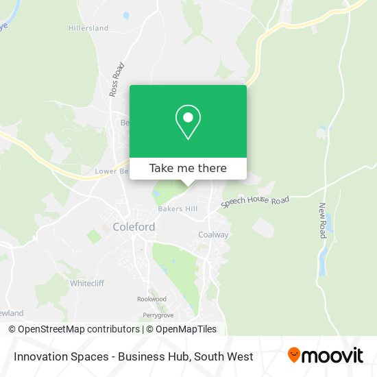 Innovation Spaces - Business Hub map