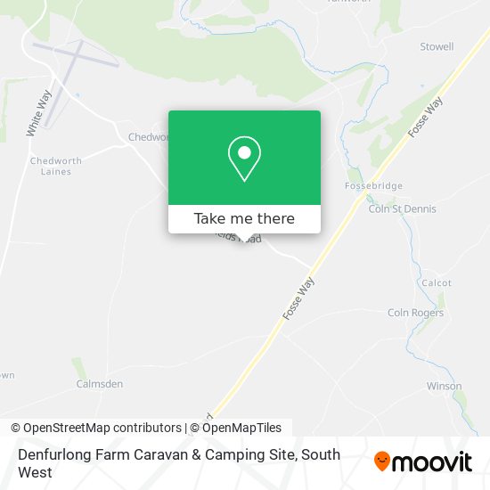 Denfurlong Farm Caravan & Camping Site map