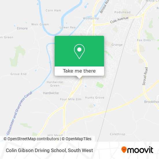 Colin Gibson Driving School map