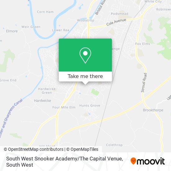 South West Snooker Academy / The Capital Venue map