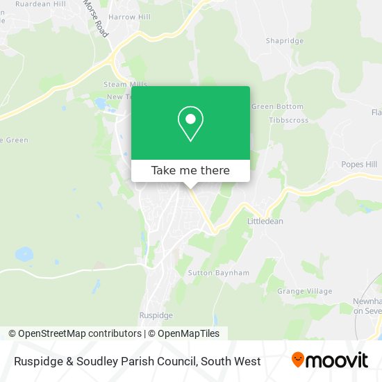 Ruspidge & Soudley Parish Council map
