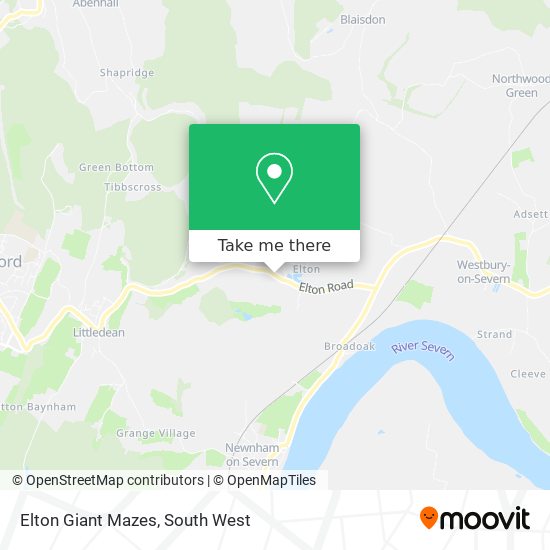 Elton Giant Mazes map