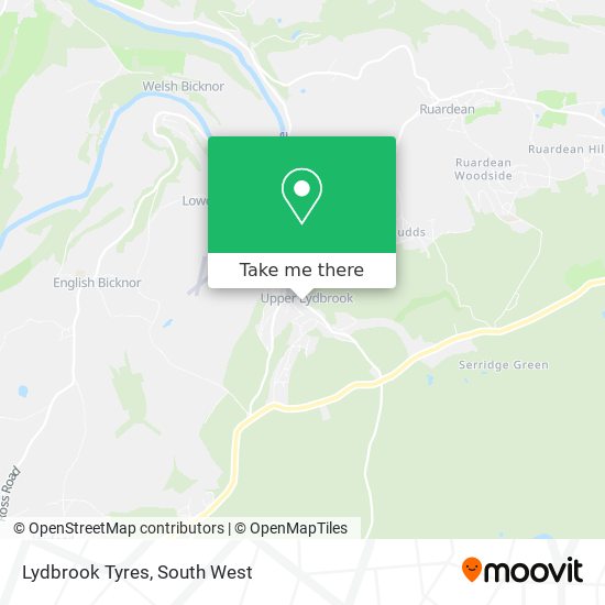 Lydbrook Tyres map