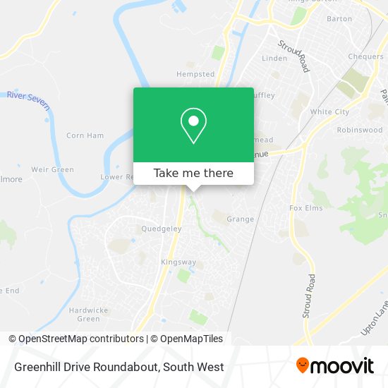 Greenhill Drive Roundabout map