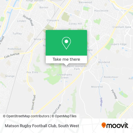 Matson Rugby Football Club map