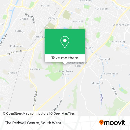 The Redwell Centre map