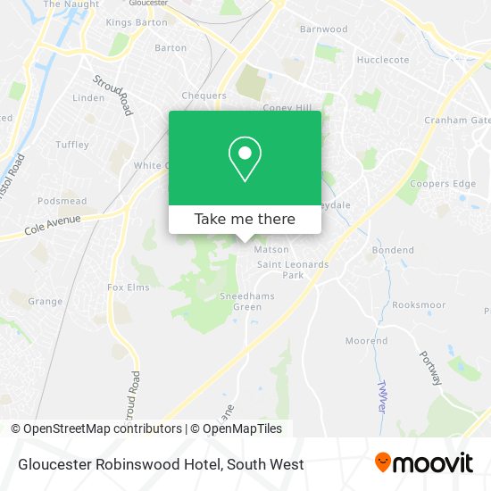 Gloucester Robinswood Hotel map