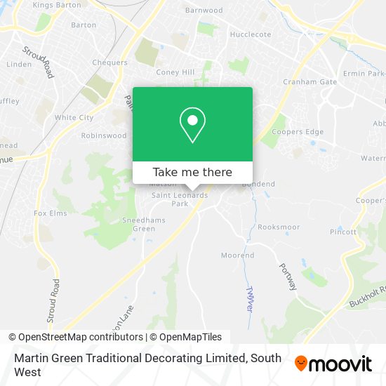 Martin Green Traditional Decorating Limited map