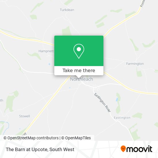 The Barn at Upcote map