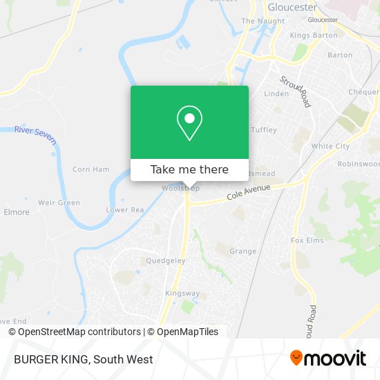 BURGER KING map