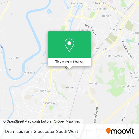 Drum Lessons Gloucester map