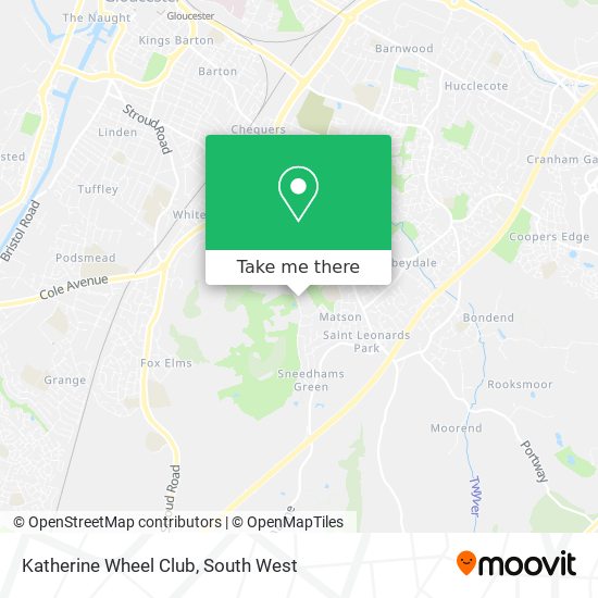 Katherine Wheel Club map