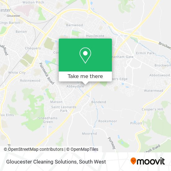 Gloucester Cleaning Solutions map