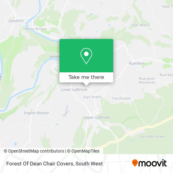 Forest Of Dean Chair Covers map