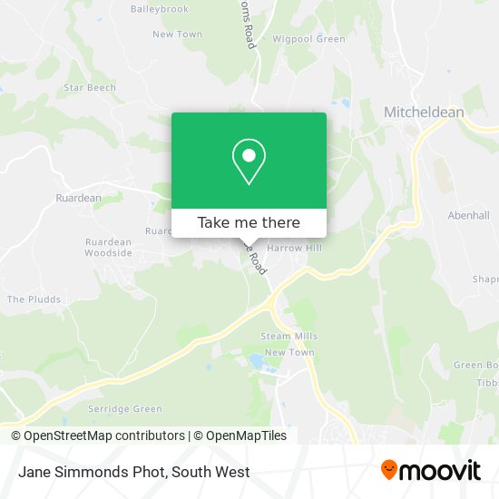 Jane Simmonds Phot map