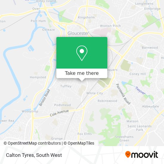 Calton Tyres map