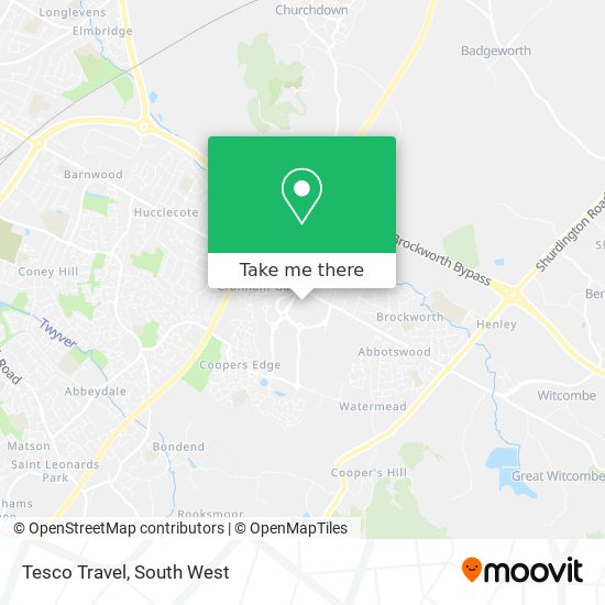 Tesco Travel map