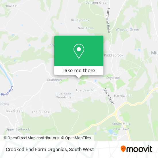 Crooked End Farm Organics map