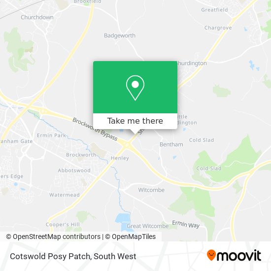 Cotswold Posy Patch map