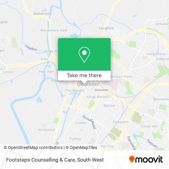 Footsteps Counselling & Care map