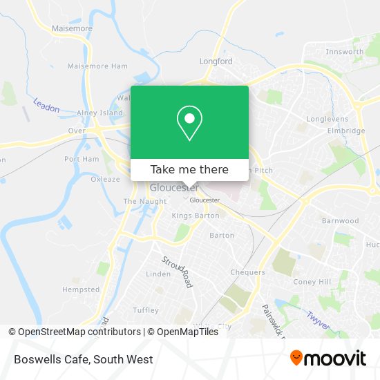 Boswells Cafe map