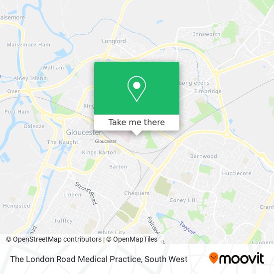 The London Road Medical Practice map