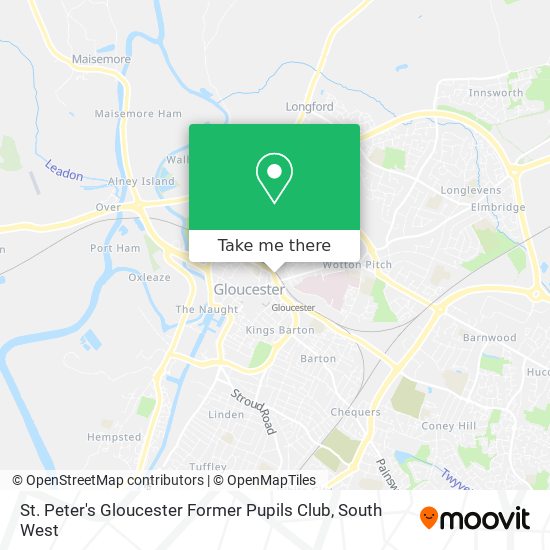St. Peter's Gloucester Former Pupils Club map