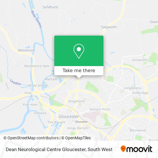 Dean Neurological Centre Gloucester map
