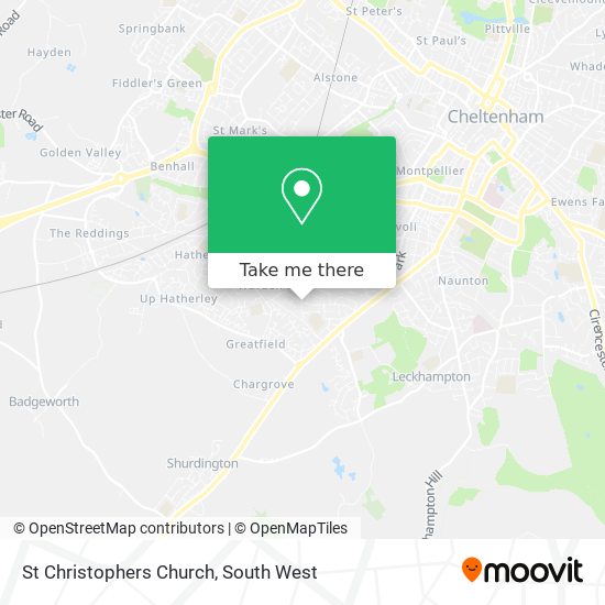 St Christophers Church map