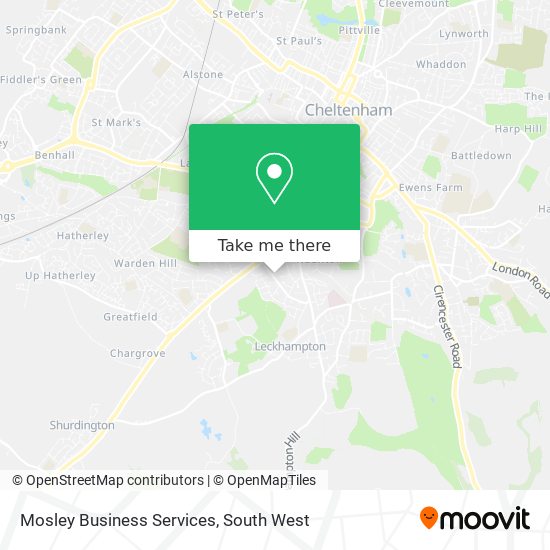 Mosley Business Services map