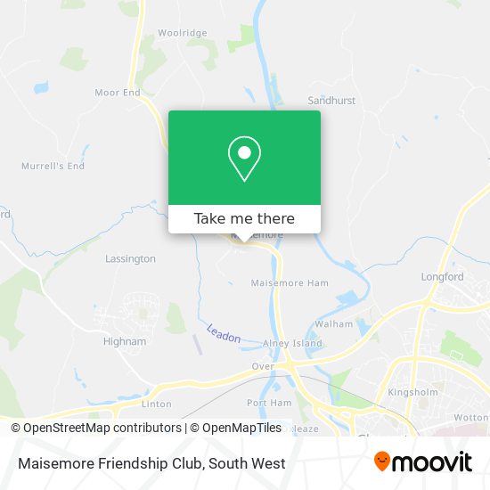 Maisemore Friendship Club map