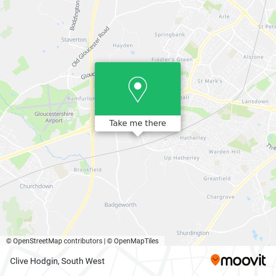 Clive Hodgin map