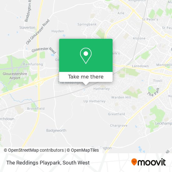 The Reddings Playpark map