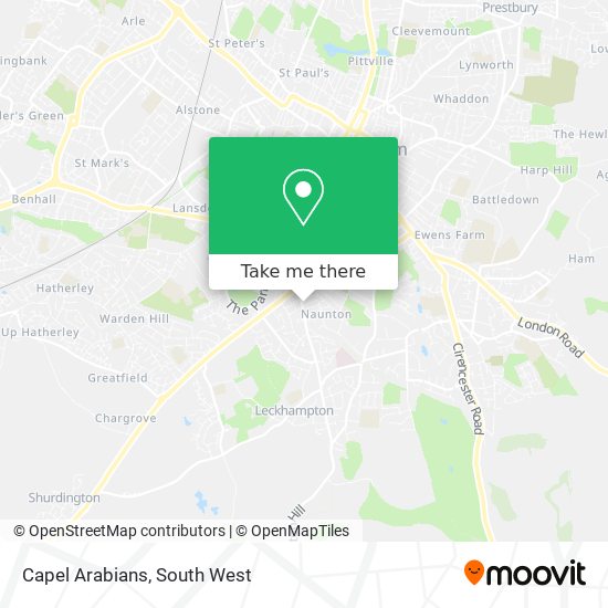 Capel Arabians map