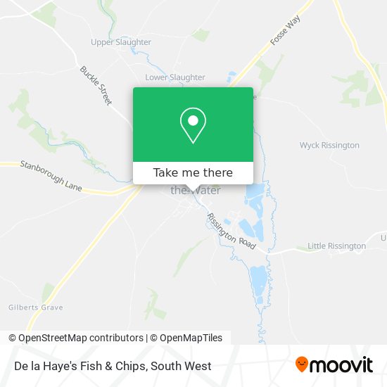 De la Haye's Fish & Chips map