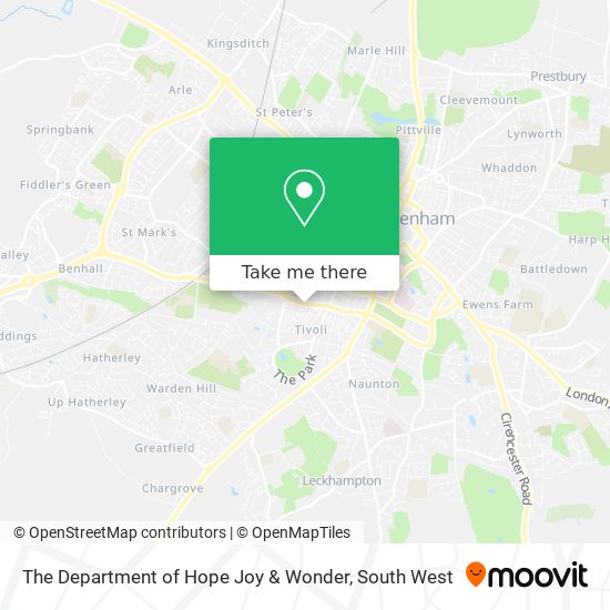 The Department of Hope Joy & Wonder map