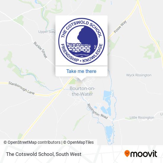 The Cotswold School map
