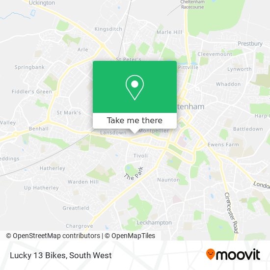 Lucky 13 Bikes map