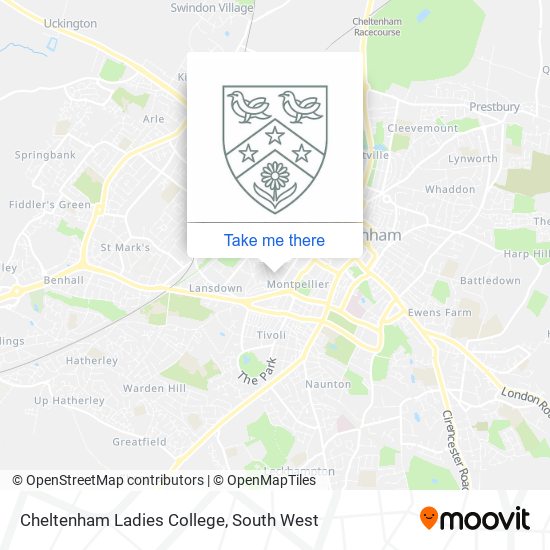 Cheltenham Ladies College map