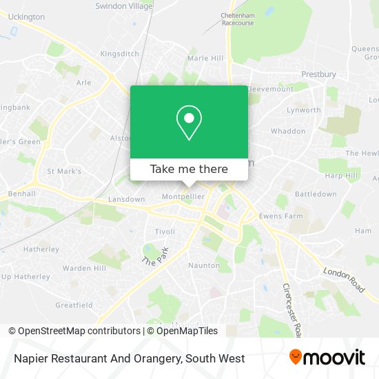 Napier Restaurant And Orangery map