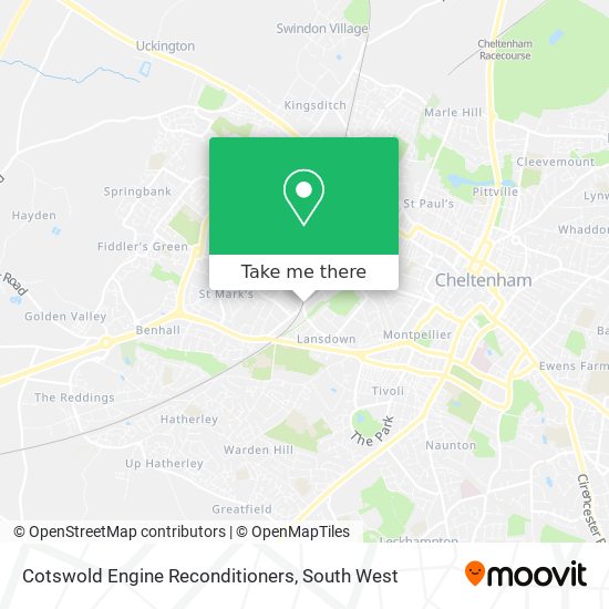 Cotswold Engine Reconditioners map