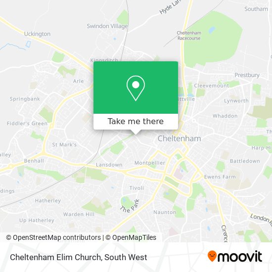 Cheltenham Elim Church map